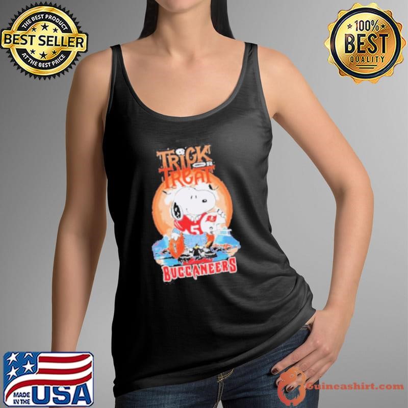 Trick Treat Snoopy Teams Tampa Bay Buccaneers Halloween Tank Top