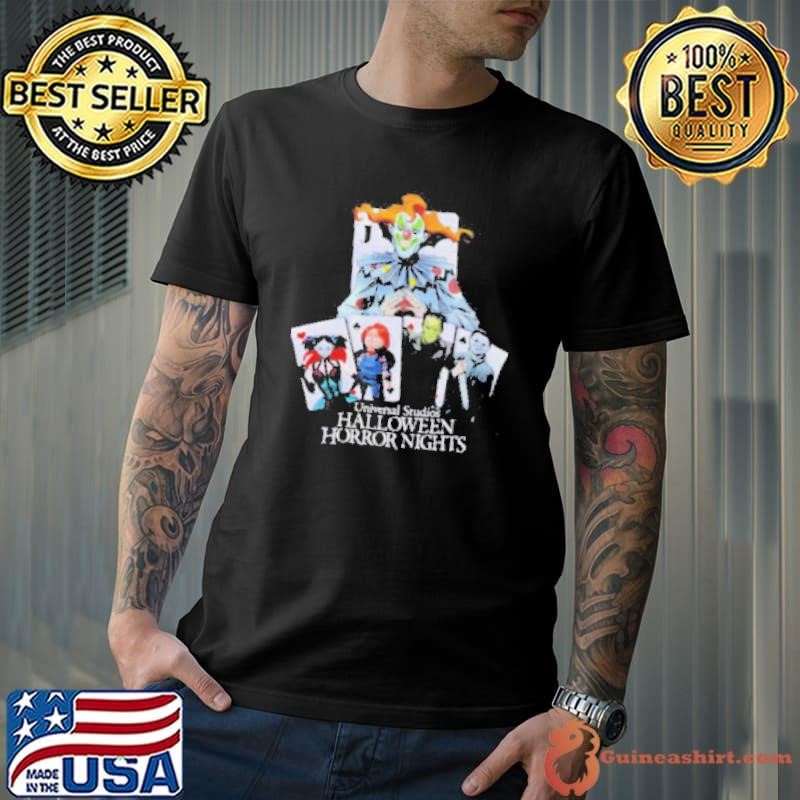 Universal Studios Halloween Horror Nights playing card characters shirt