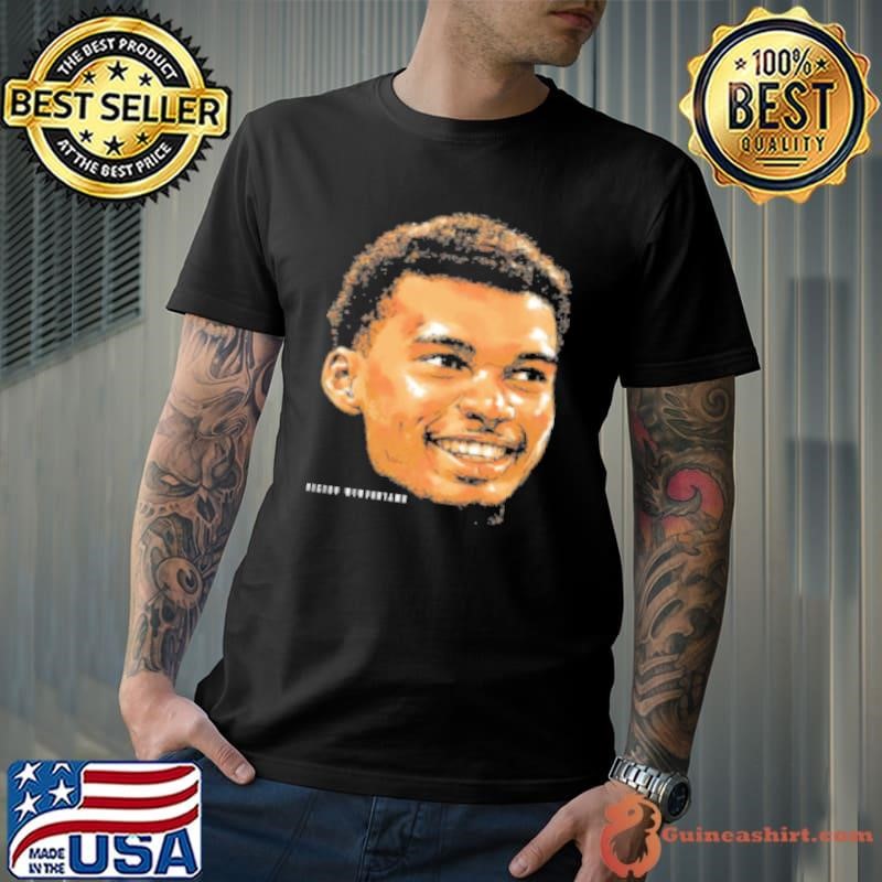 Victor Wembanyama San Antonio Spurs Football Portrait Vintage Shirt