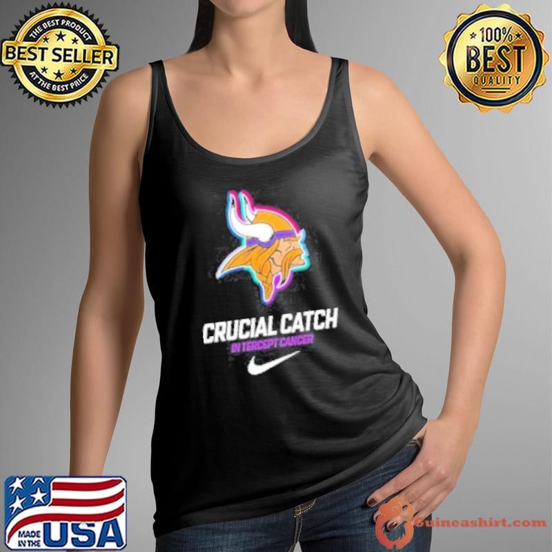 Vikings Nike Black 2024 NFL Crucial Catch Shirt