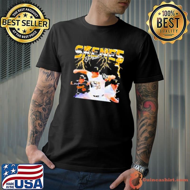 Vintage 90S Graphic Paul Skenes Pittsburgh Sport Shirt