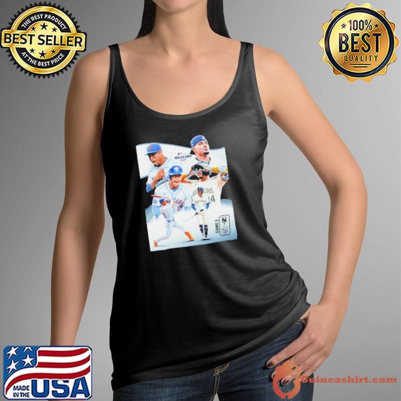 Win and advance MLB 2024 National League Wild Card Game 3 New York Mets vs Milwaukee Brewers Poster Tank Top