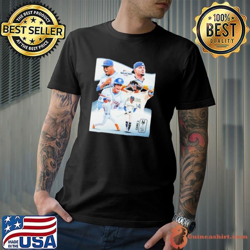 Win and advance MLB 2024 National League Wild Card Game 3 New York Mets vs Milwaukee Brewers Poster Unisex