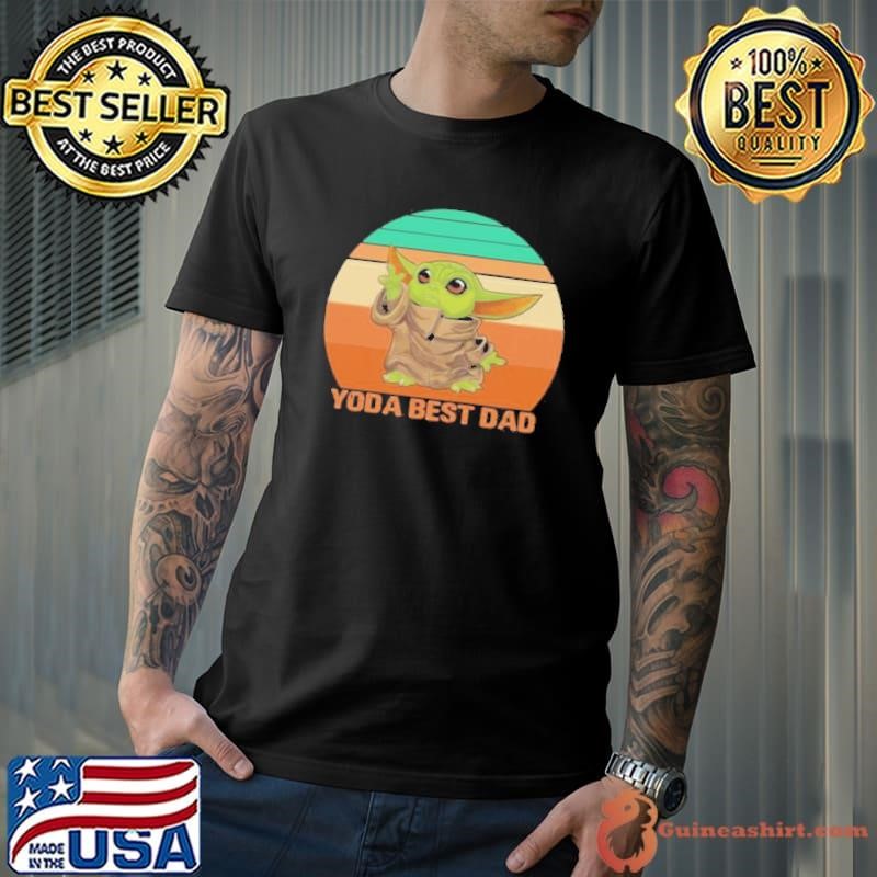 Yoda best Dad Vintage retro shirt