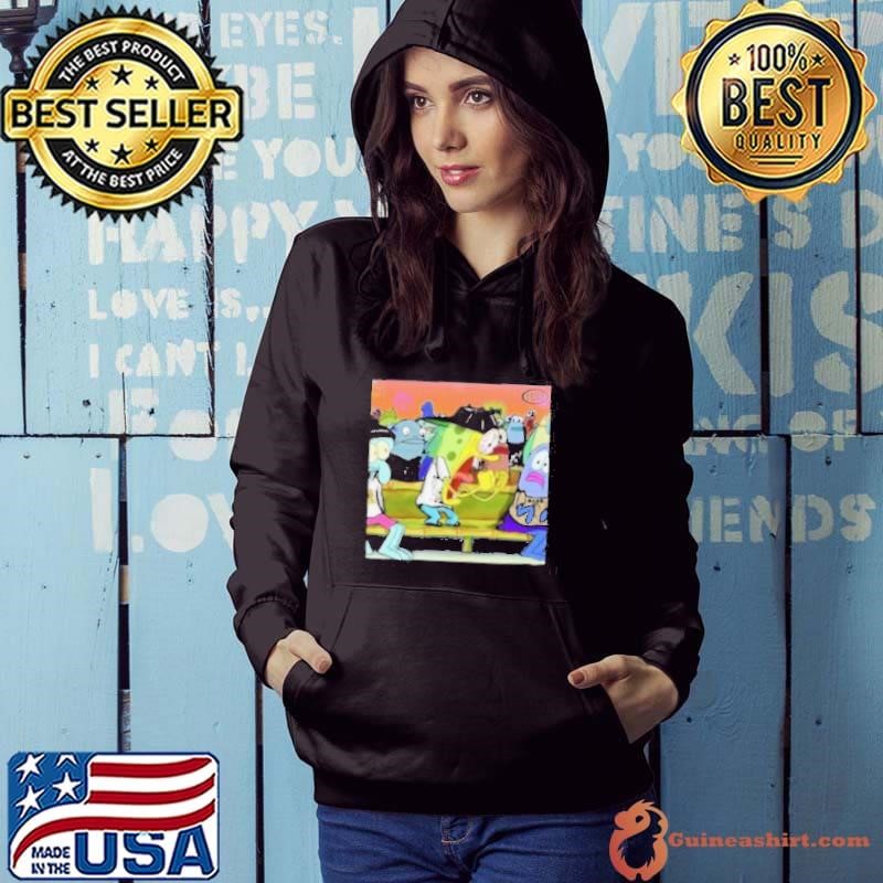 Zaynah Bear Wearing Pwc Spongebob Hoodie
