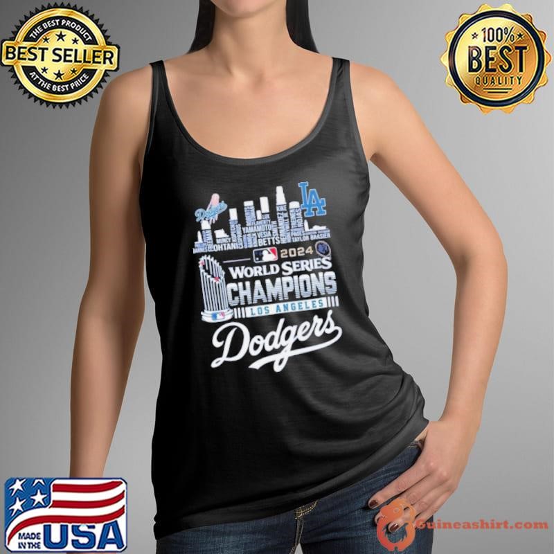 024 World Series Champions One Win Away MLB Los Angeles Dodgers Skyline Shirt