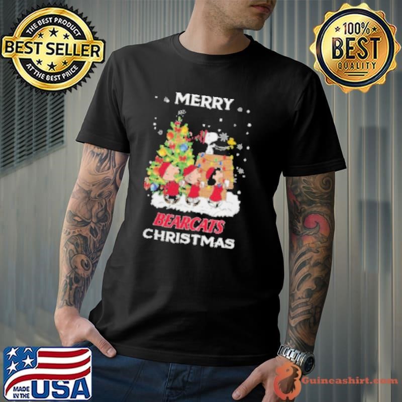 2024 Cincinnati Bearcats Snoopy And Friends Merry Christmas Shirt