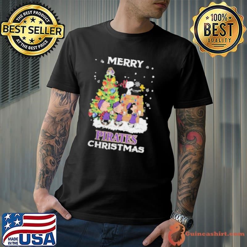 2024 East Carolina Pirates Snoopy And Friends Merry Christmas Shirt