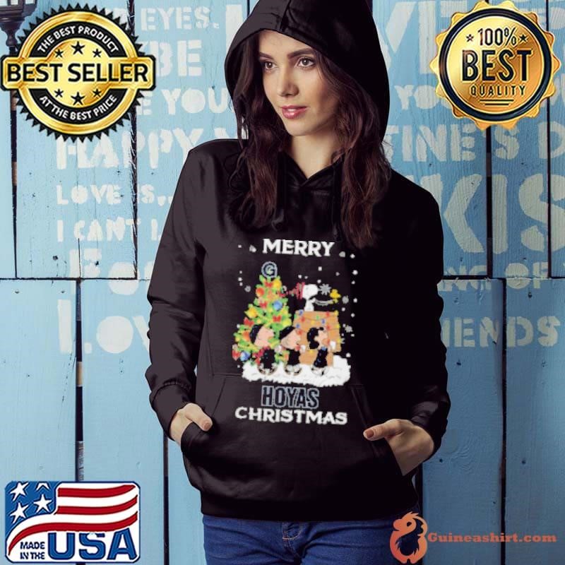 2024 Georgetown Hoyas Snoopy And Friends Merry Christmas Hoodie