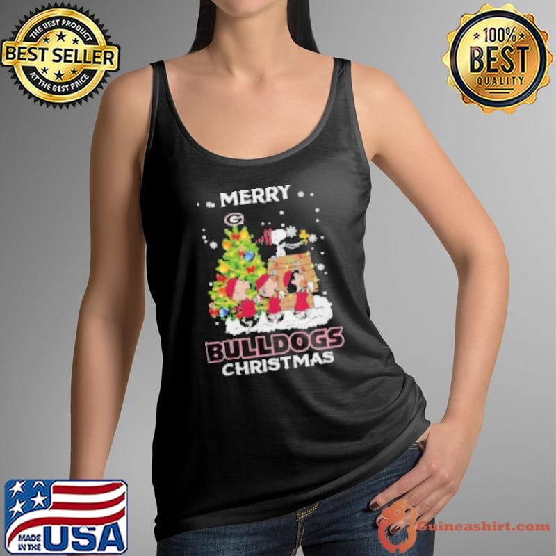 2024 Georgia Bulldogs Snoopy And Friends Merry Christmas Tank Top