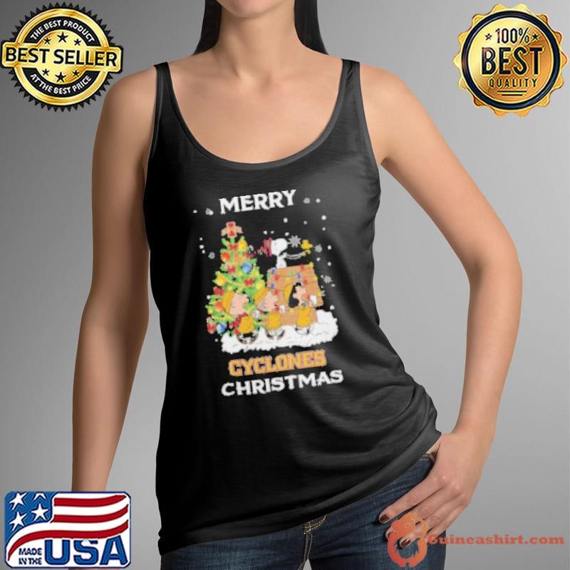 2024 Iowa State Cyclones Snoopy And Friends Merry Christmas Tank Top