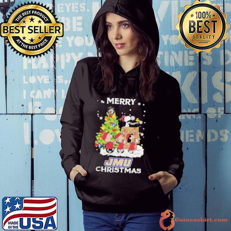 2024 James Madison Dukes Snoopy And Friends Merry Christmas Hoodie