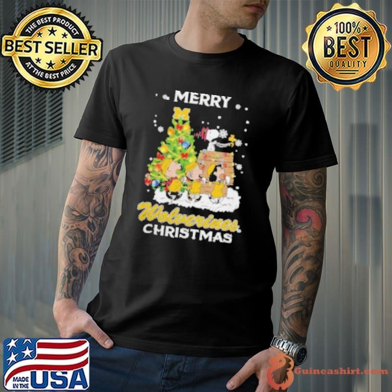 2024 Michigan Wolverines Snoopy And Friends Merry Christmas Unisex