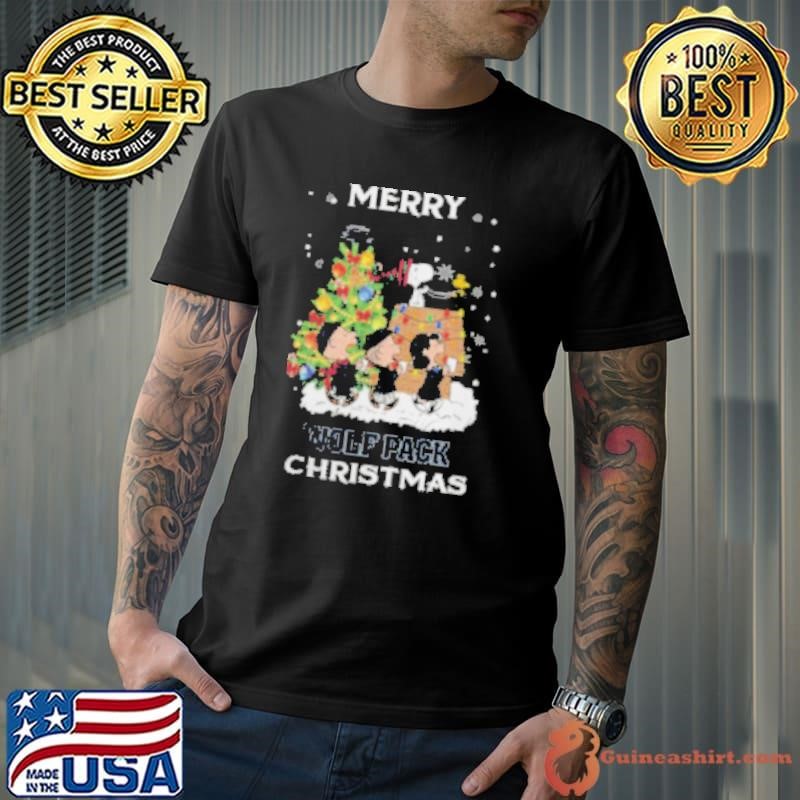 2024 Nevada Wolf Pack Snoopy And Friends Merry Christmas Shirt