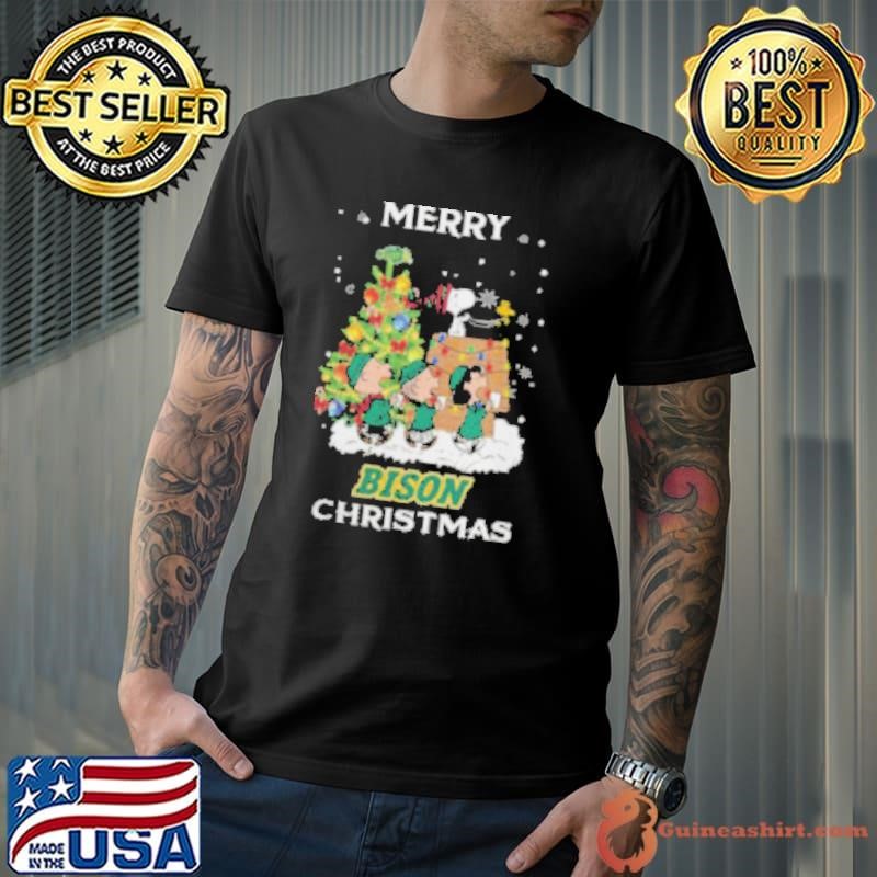 2024 North Dakota State Bison Snoopy And Friends Merry Christmas Unisex