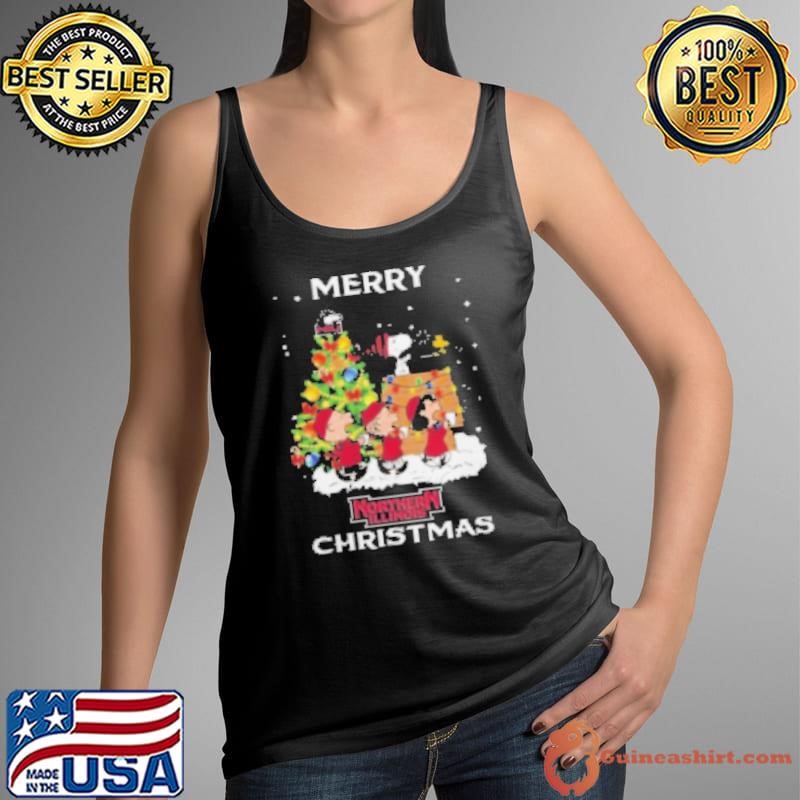 2024 Northern Illinois Huskies Snoopy And Friends Merry Christmas Tank Top
