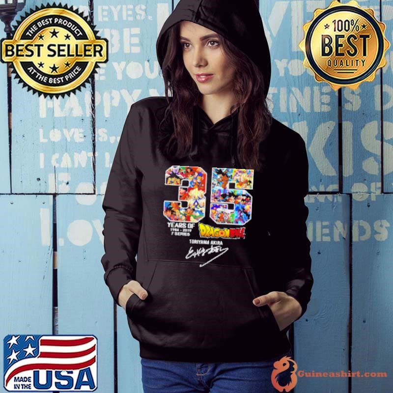 35 Years Of Dragon Ball 1984 2019 7 Series Signature Hoodie