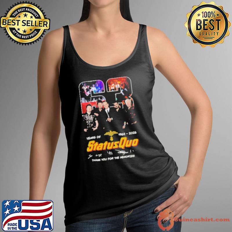 63 Years Of Status Quo 1962 2025 Thank You For The Memories Tank Top