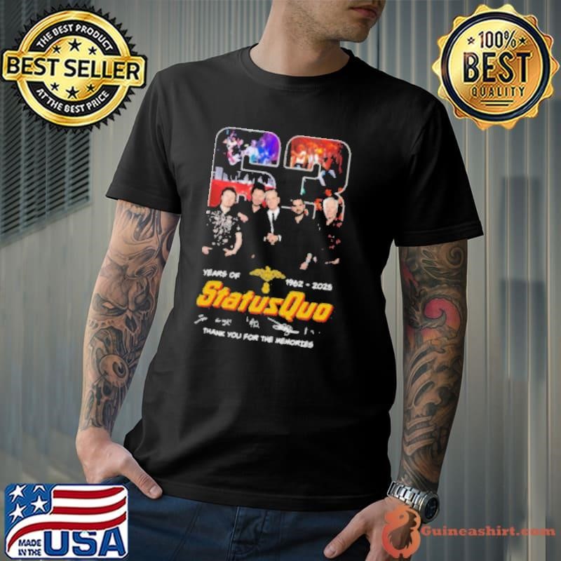 63 Years Of Status Quo 1962 2025 Thank You For The Memories Unisex