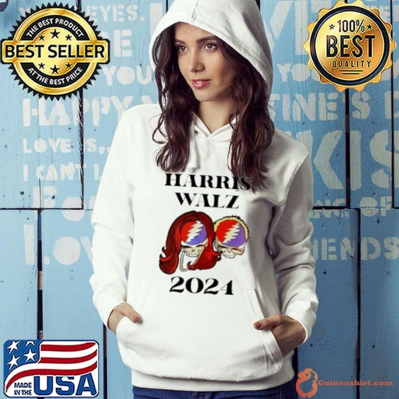 Bobby Weir Harris Walz 2024 Grateful Dead Skulls Shirt