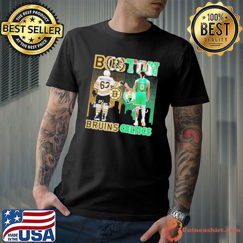 Boston Bruins Brad Marchand X Boston Celtics Jayson Tatum Signature Shirt