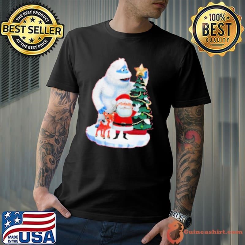 Bumble Rudolph And Santa Exclusive Rudolph The Red Nosed Reindeer Christmas Shirt