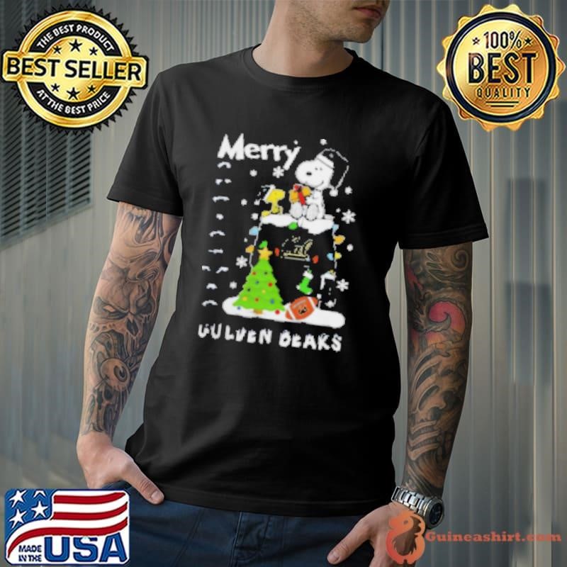 California Golden Bears Snoopy And Woodstock Merry Christmas Shirt