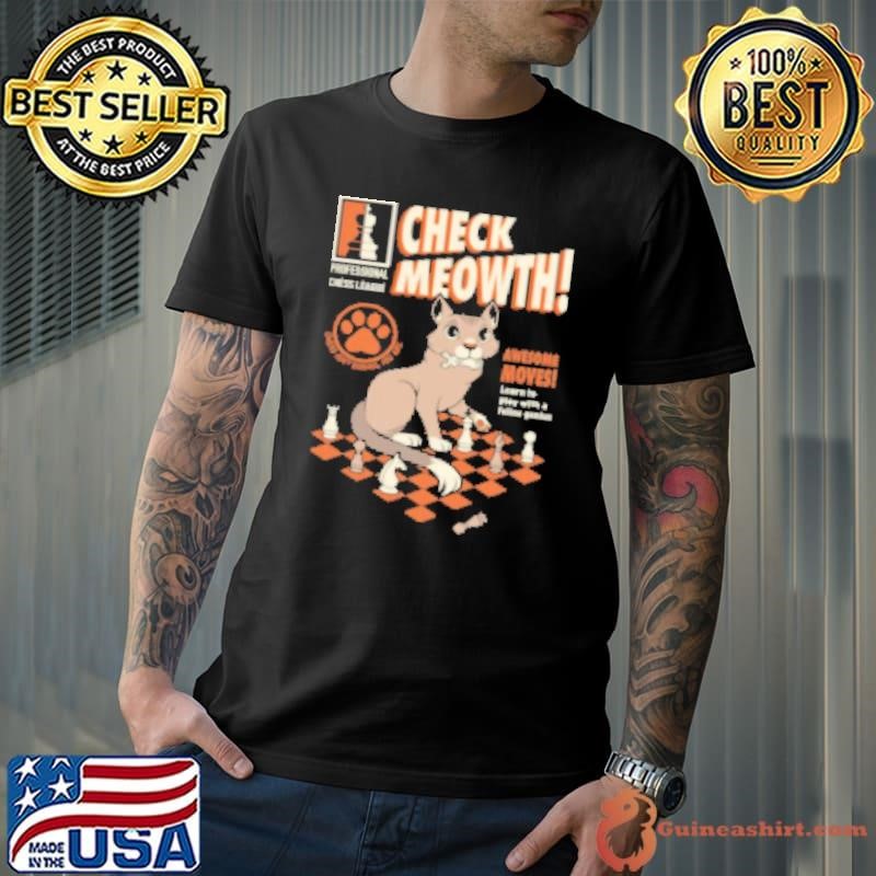 Check Meowth Cat Chess Shirt