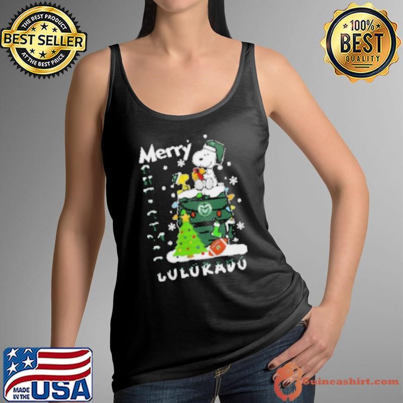 Colorado State Rams Snoopy And Woodstock Merry Christmas Tank Top