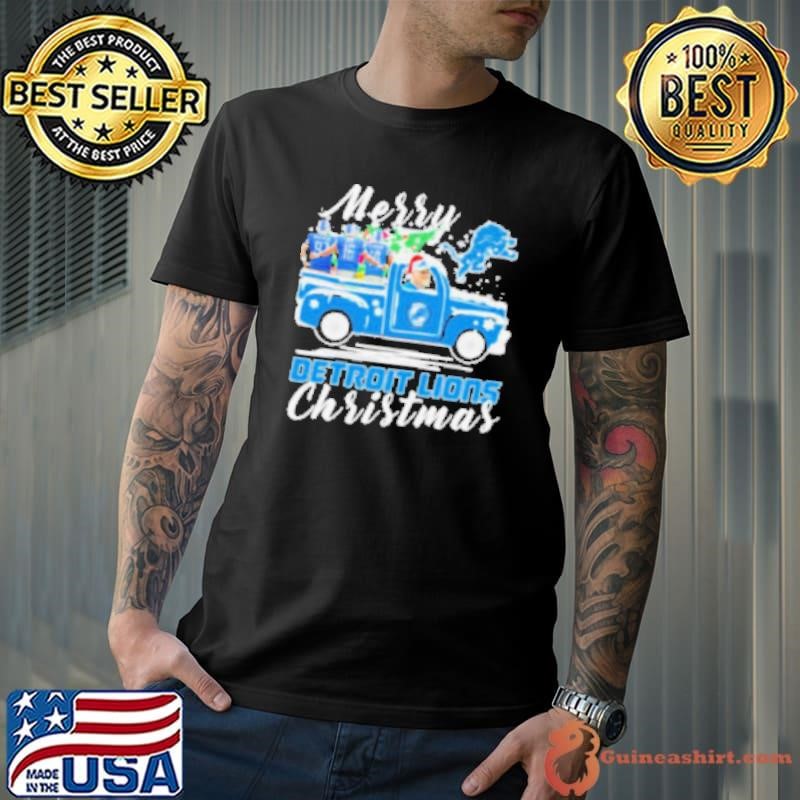 David Montgomery, Jared Goff And Amon ra St. Brown Merry Detroit Lions Christmas shirt