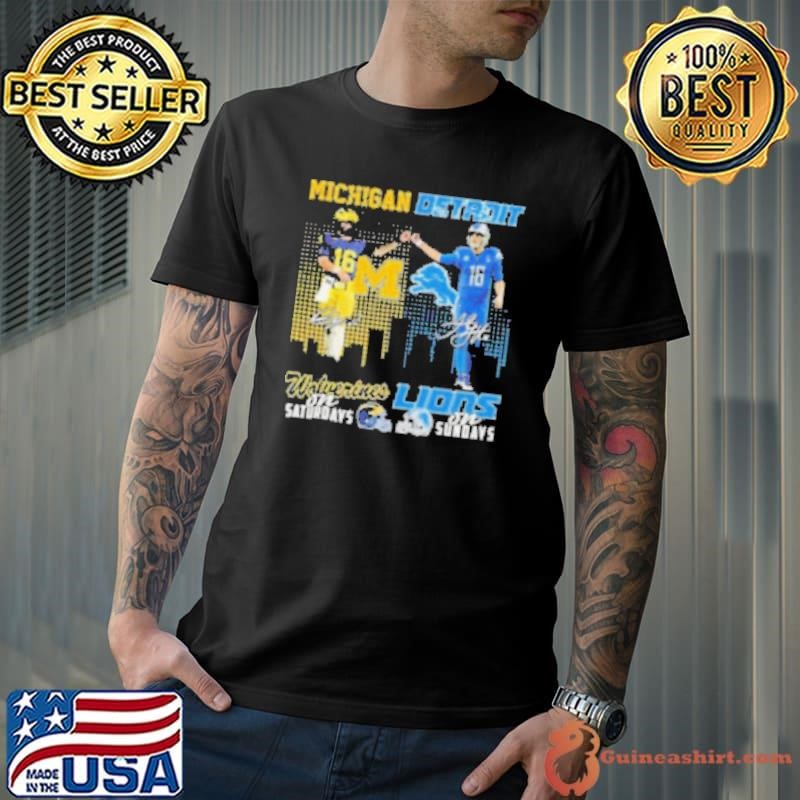 Davis Warren Michigan Wolverines On Saturdays x Jared Goff’s Detroit Lions On Sundays Signatures 2024 Unisex