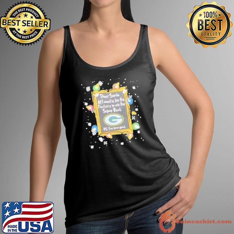 Dear Santa Green Bay Packers Christmas Lights shirt
