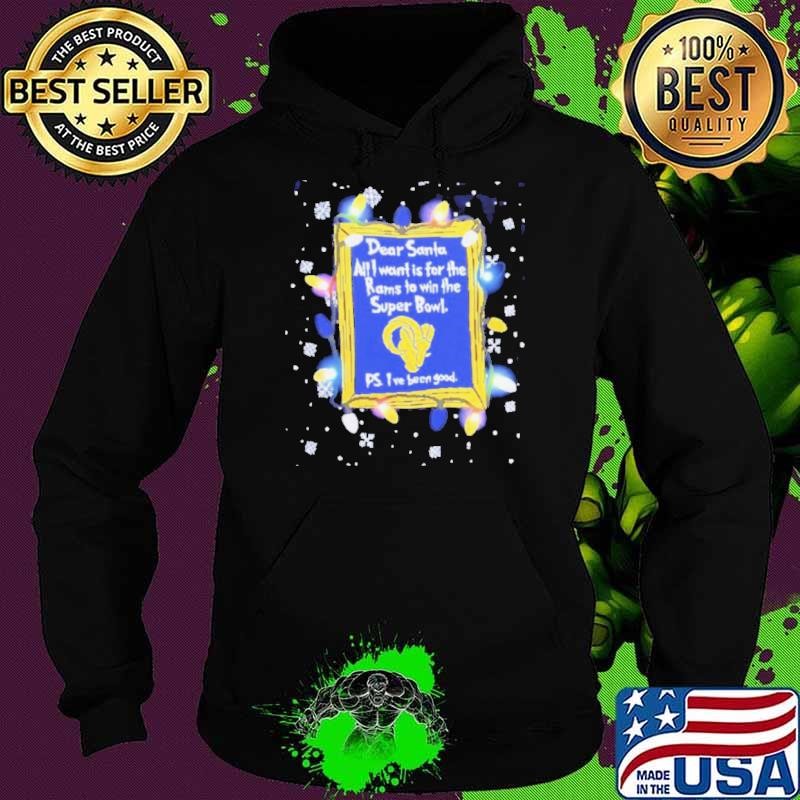 Dear Santa Los Angeles Rams Christmas Lights Hoodie