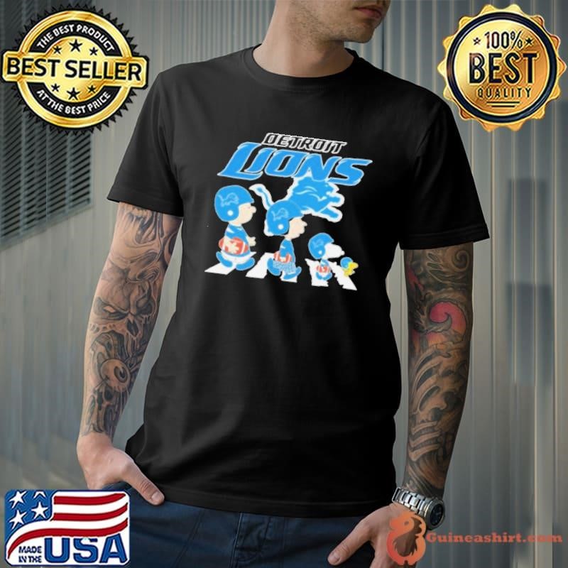 Detroit Lions X Peanuts And Friends Walking Shirt