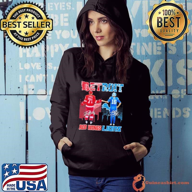 Detroit Red Wings x Detroit Lions Signature Hoodie