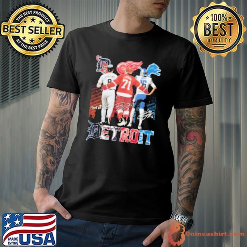 Detroit Tigers – Detroit Red Wings – Detroit Lions Signature Shirt