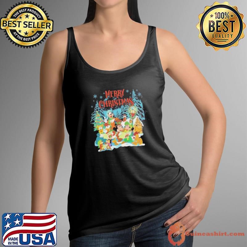 Disneyland Christmas Lights Mickey Very Merry Christmas Tank Top