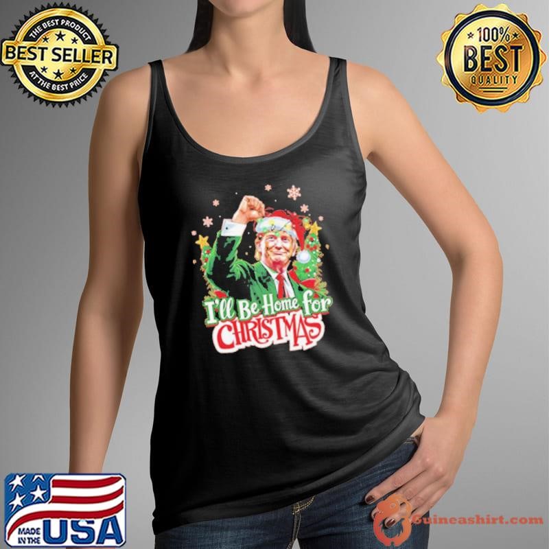 Donald Trump I’ll Be Home For Christmas Tank Top