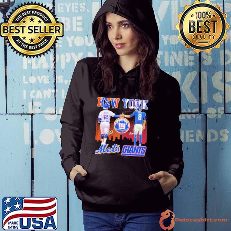 Francisco Lindor New York Mets X Daniel Jones New York Giants Shirt