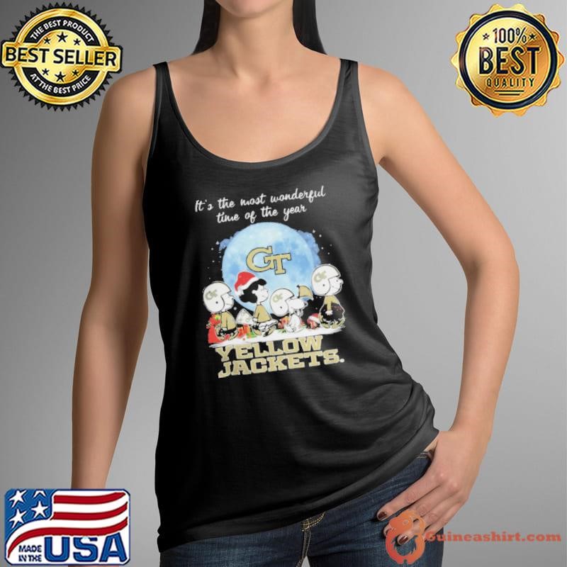 Georgia Tech Yellow Jackets It The Most Wonderful Time Of The Year Peanut Characters Christmas Shirt