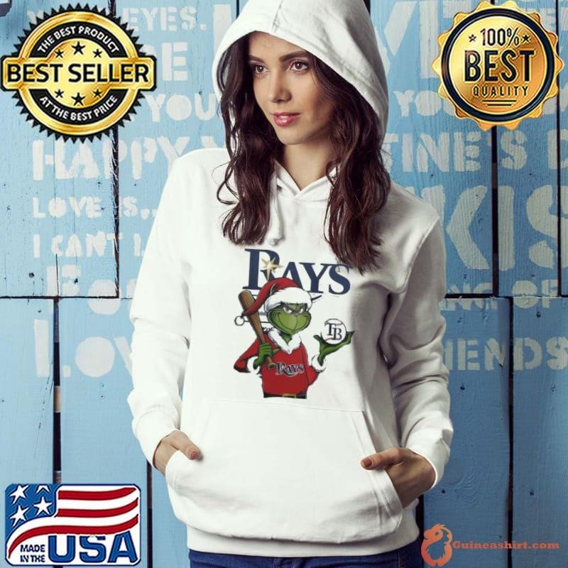 Grinch Santa X Tampa Bay Rays Merry Christmas Hoodie