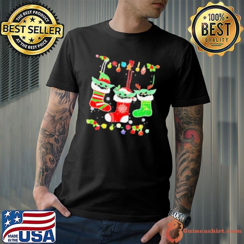 Grogu stockings Merry Christmas shirt