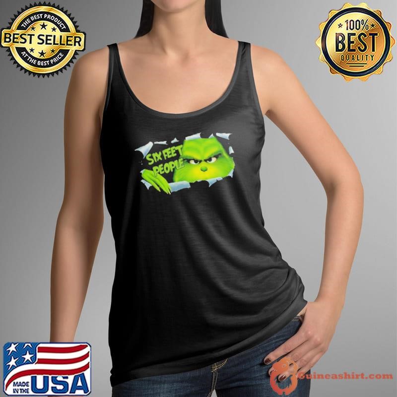 Hiding Grinch quaratine six feet people shirt