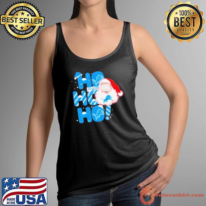 Ho Ho Ho Detroit Lions Santa Claus Christmas Tank Top