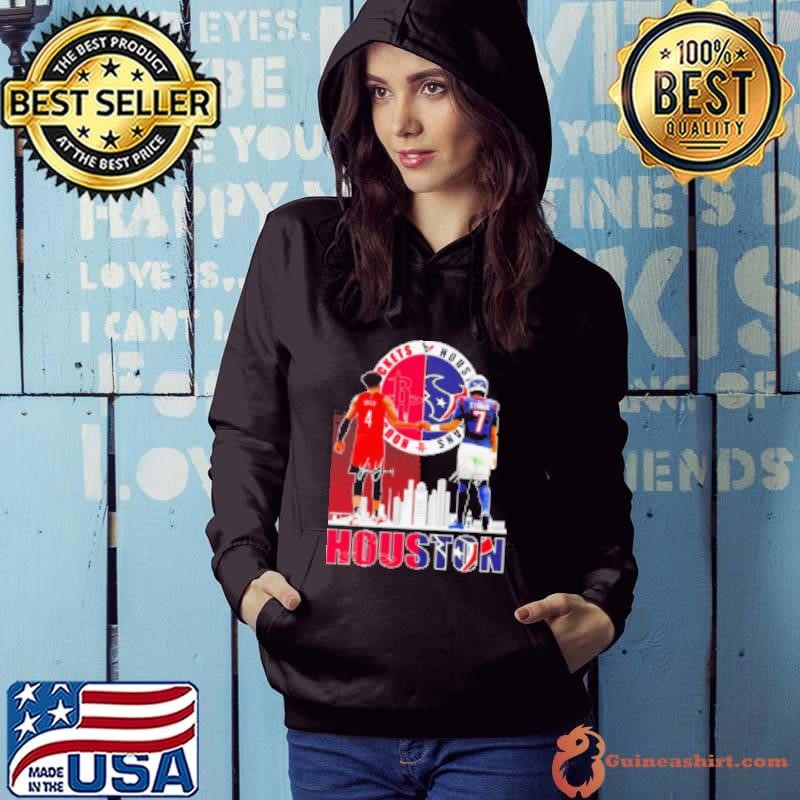 Houston Rockets Jalen Green x Houston Texans Kings CJ Stroud skyline Hoodie