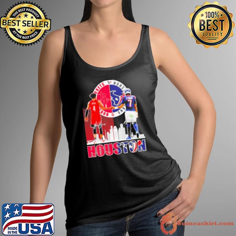 Houston Rockets Jalen Green x Houston Texans Kings CJ Stroud skyline Tank Top