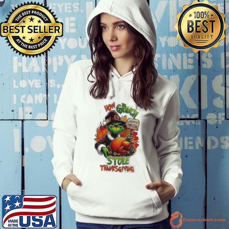 How The Grinch stole Thanksgiving Hallothanksmas shirt