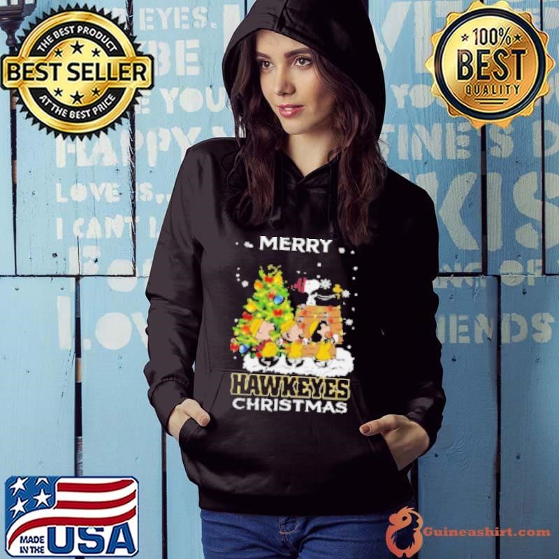 Iowa Hawkeyes X Snoopy And Friends Merry Christmas 2024 Hoodie