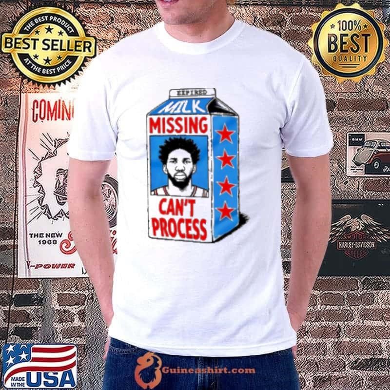 Joel Embiid Philadelphia 76ers Philly milk missing can't process Unisex
