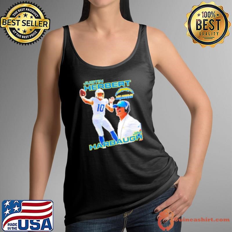 Justin Herbert Jim Harbaugh Los Angeles Chargers Shirt